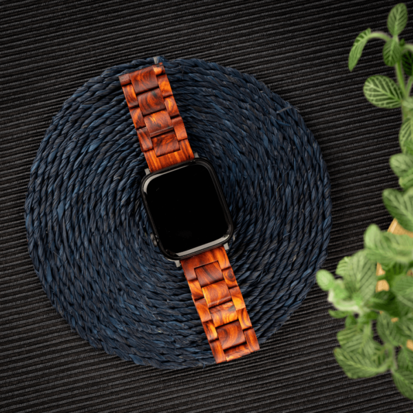 Wooden Strap ( Red Moose )